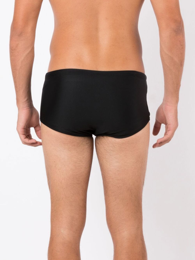 Osklen Stripe-detail Swimming Trunks In Black
