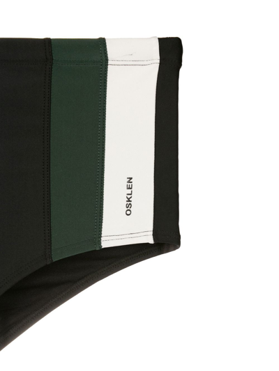 Osklen Stripe-detail Swimming Trunks In Black
