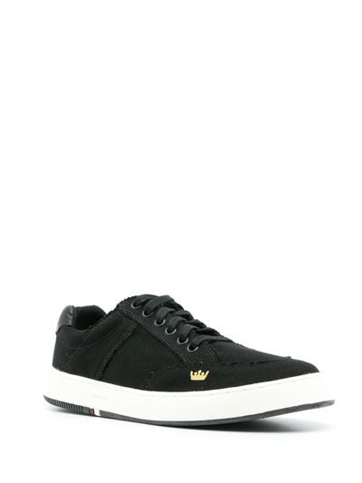 Shop Osklen Logo-print Lace-up Trainers In Black