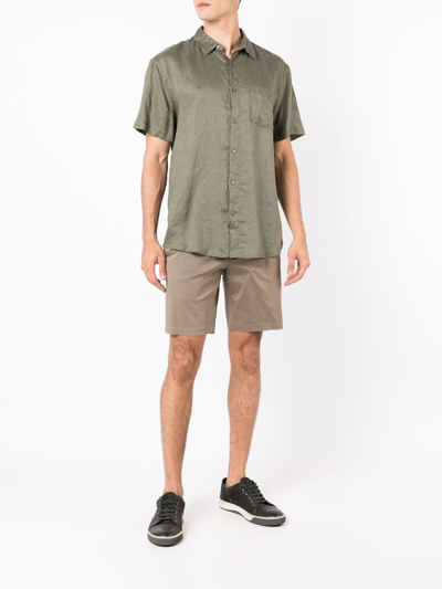 Osklen Short-sleeve Button-up Shirt In Green
