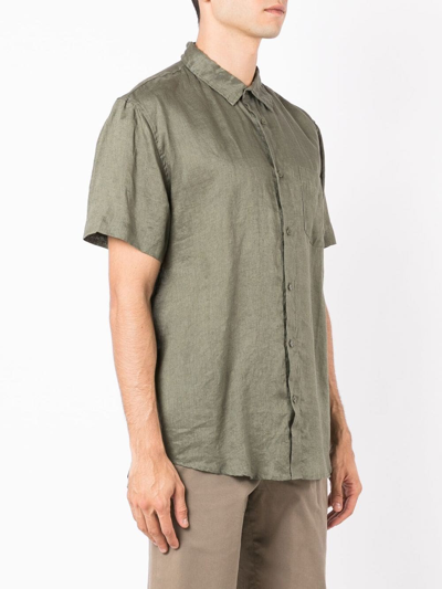 Osklen Short-sleeve Button-up Shirt In Green