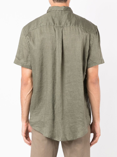 Osklen Short-sleeve Button-up Shirt In Green
