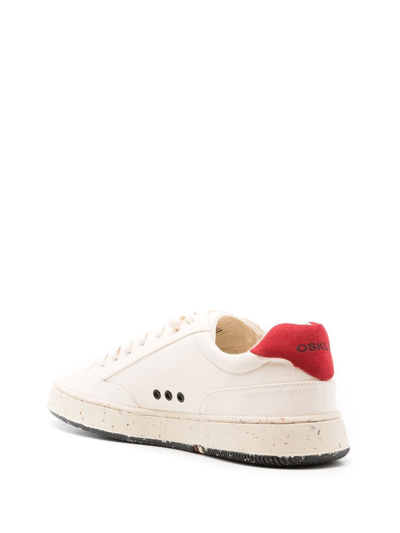 Osklen Side-stripe Low-top Sneakers In Neutrals