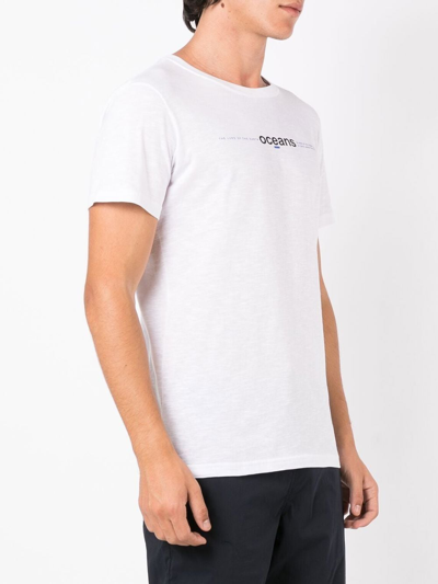Osklen Logo Print T-shirt In White