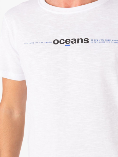 Osklen Logo Print T-shirt In White