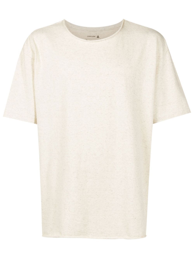 Shop Osklen Melange-effect Short-sleeved T-shirt In Neutrals