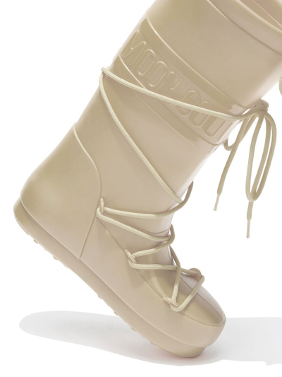 Shop Moon Boot Icon Rain Boots In Neutrals
