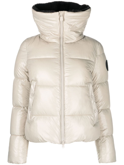 Save The Duck Moma Puffer Jacket In Neutrals