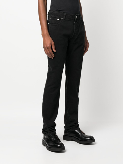 Moorer Denim Straight-leg Jeans In 黑色