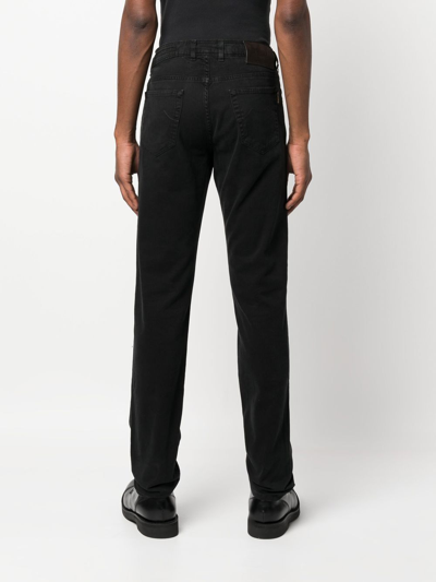 Moorer Denim Straight-leg Jeans In 黑色