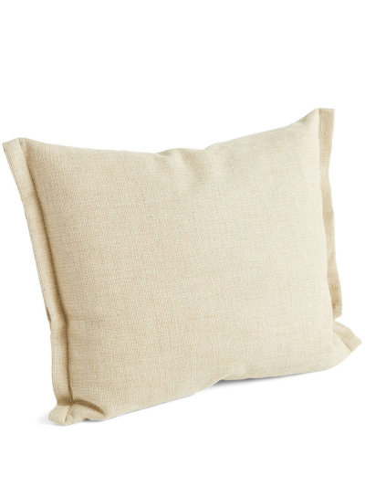 Shop Hay Plica Cotton-linen Cushion In White