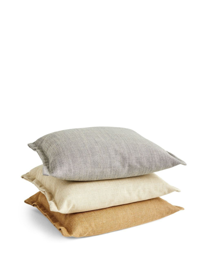 Shop Hay Plica Cotton-linen Cushion In White