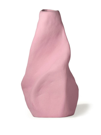 Completedworks Giant Wake Sculpted Vase In 粉色