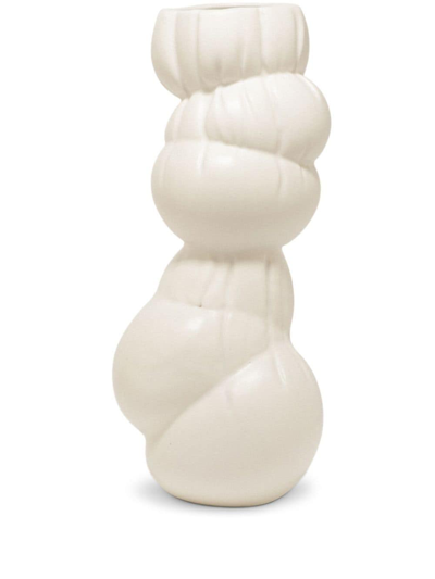 Shop Completedworks Squish Squash Tall Vase In 白色