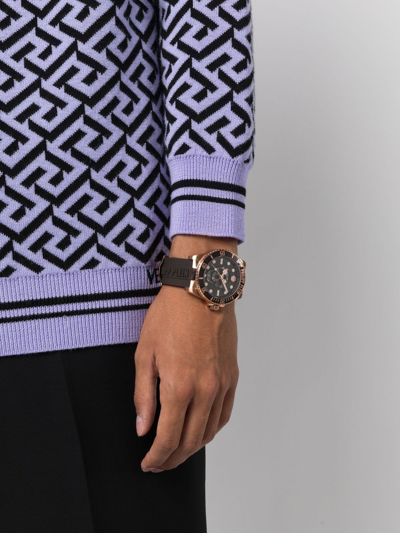 Philipp Plein $kull 43mm Quartz Watch In Brown