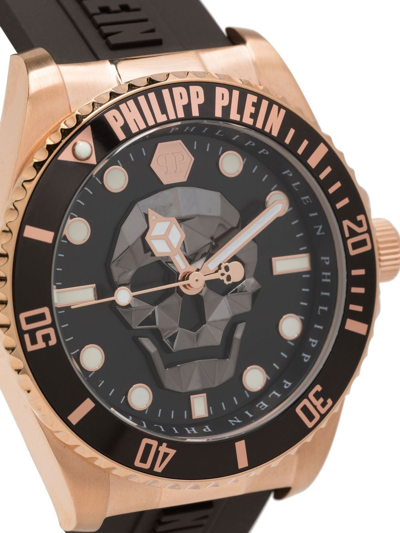 Philipp Plein $kull 43mm Quartz Watch In Brown