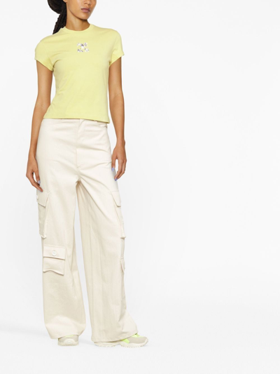 Off-white Arrows Short-sleeve T-shirt In 绿色