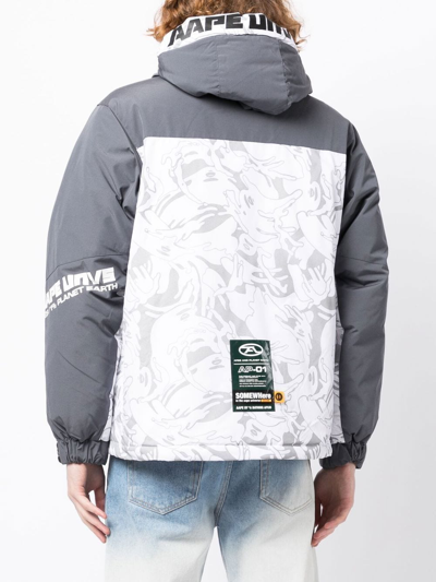LOGO-PATCH HOODED JACKET