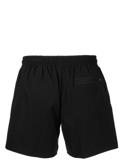 Hugo Boss Recycled-fabric Swim Shorts With Shaken Logo In Black | ModeSens