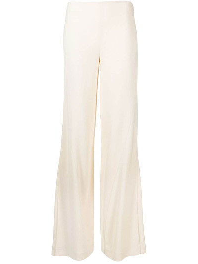 Shop Jacquemus Wide-leg Trousers In 中性色