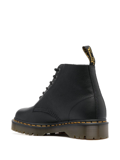 Shop Dr. Martens' Bex 101 Leather Ankle Boots In 黑色