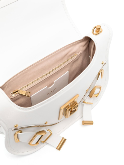 Balmain Blaze Crossbody Bag In White