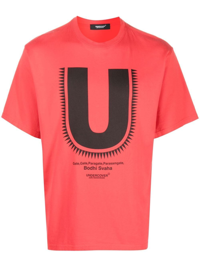 Shop Undercover Logo-print Short-sleeved T-shirt In 红色