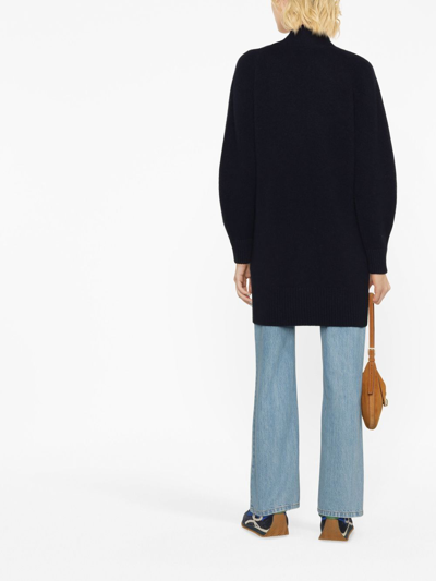 Vince Open-front Cashmere Cardigan In 蓝色