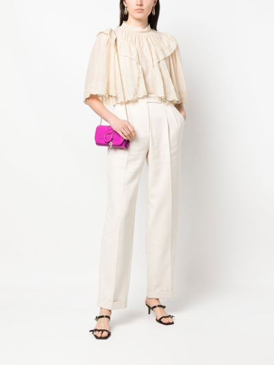 Shop See By Chloé Straight-leg Tailored Trousers In 中性色
