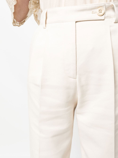 Shop See By Chloé Straight-leg Tailored Trousers In 中性色