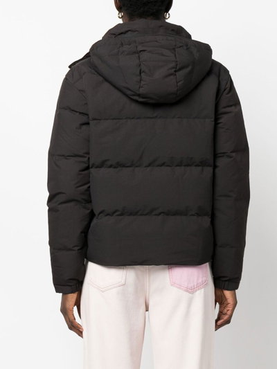 Shop Patagonia Padded Zip-up Jacket In 黑色