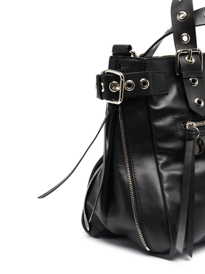 Shop Redv Bikered Leather Tote Bag In 黑色