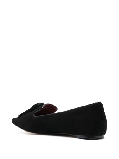 Shop Kate Spade Tassel-detail Ballerina Shoes In 黑色