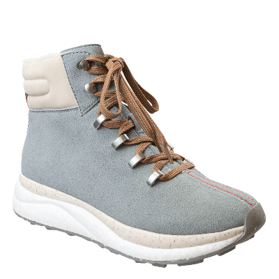 Shop Otbt Buckly Sneaker Boots In Grey