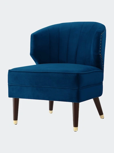 Shop Nicole Miller Trung Accent Chair In Blue