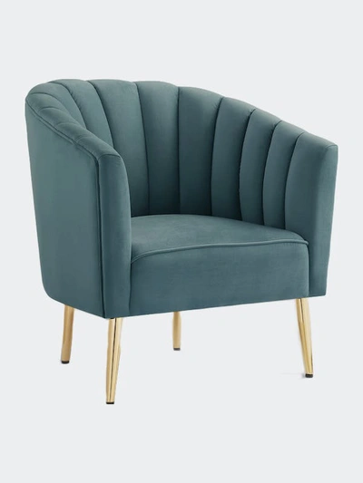 Shop Nicole Miller Kody Accent Chair In Green
