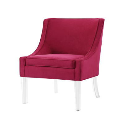 Shop Nicole Miller Jaturat Accent Chair In Pink