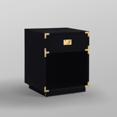 Shop Inspired Home Lebod Side Table In Black
