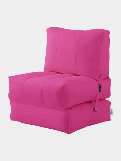 Shop Loungie Cloudy Bean Bag In Pink