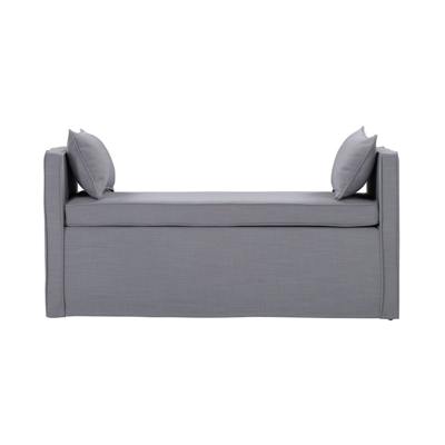 Shop Shabby Chic Persephone Bench In Grey