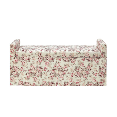 Shop Shabby Chic Xitlali Storage Bench In Red