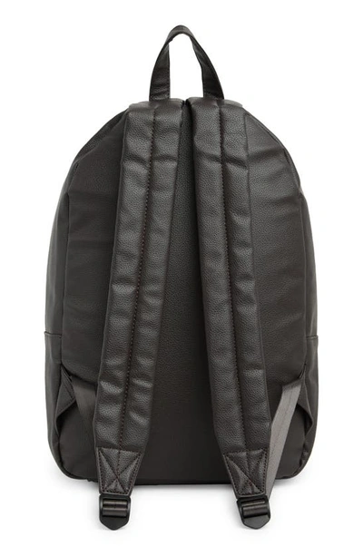 Shop Slate & Stone Faux Leather Backpack In Dark Brown