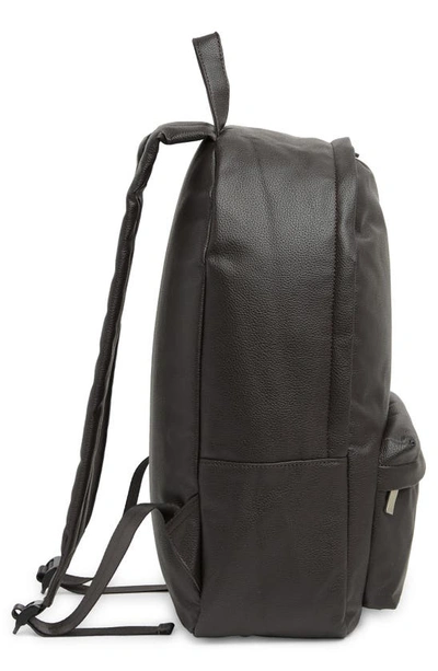 Shop Slate & Stone Faux Leather Backpack In Dark Brown