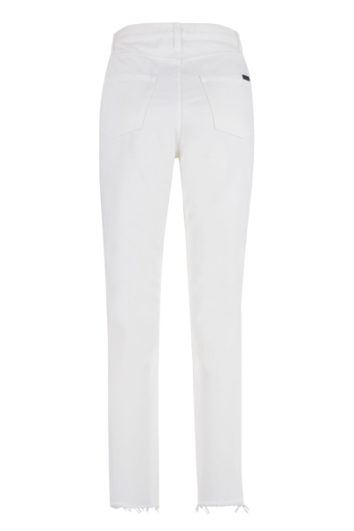 Shop Saint Laurent High-rise Skinny Jeans In White