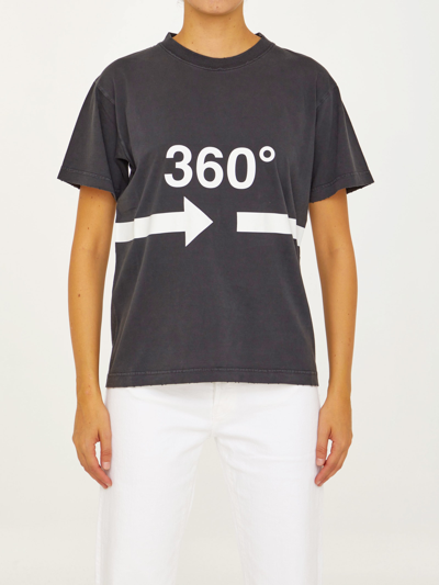 Shop Balenciaga 360° T-shirt In Black/white