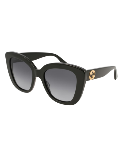 Gucci Grey Butterfly Ladies Sunglasses Gg0327s 001 52 In Black | ModeSens