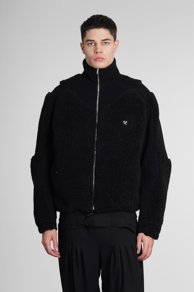 Shop Gmbh Casual Jacket In Black Wool