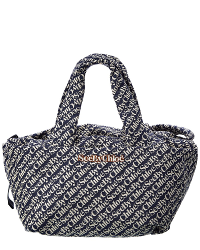 Shop See By Chloé See By Chloe Tilly Shopper Tote In Blue