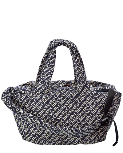 Shop See By Chloé See By Chloe Tilly Shopper Tote In Blue