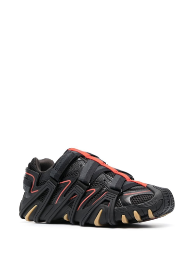 Diesel Sneaker In Mesh E Pelle Con Struttura A Gabbia In Black